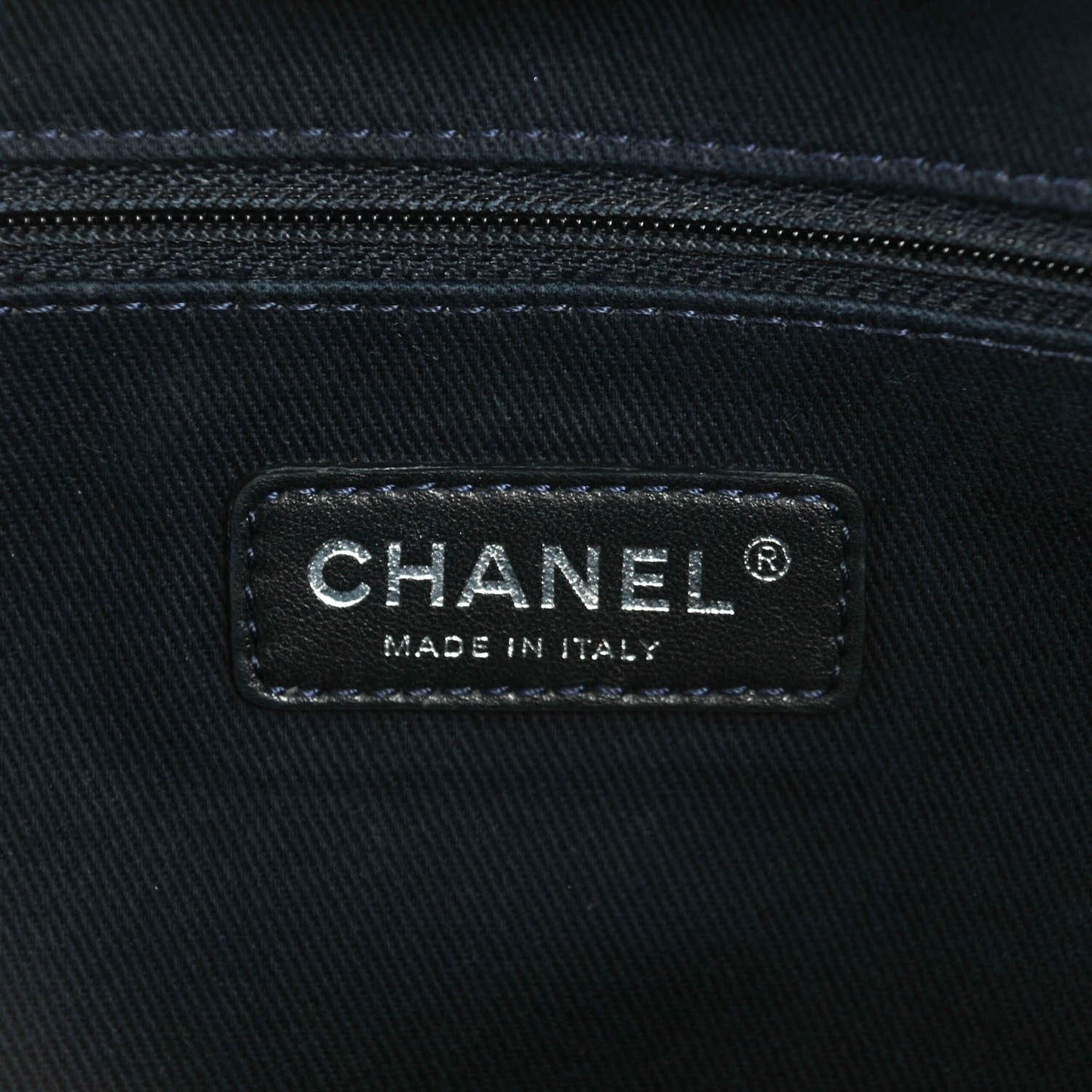 Canvas Small Deauville Tote Dark Blue