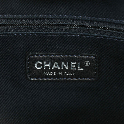 Chanel Canvas Small Deauville Tote Dark Blue 6 of 7