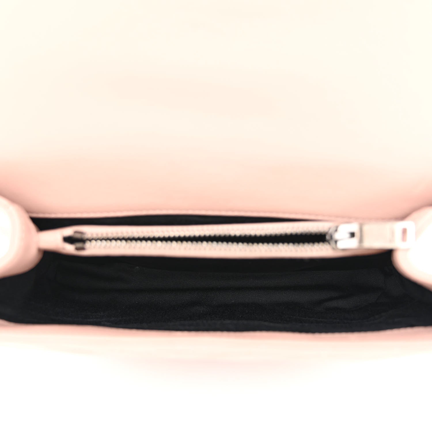 Saint Laurent Sheepskin Matelasse Chevron Monogram Medium College Bag Rose Poudre 5 of 10