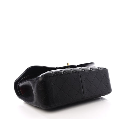 Chanel Caviar Quilted Jumbo Double Flap Black 3 of 10