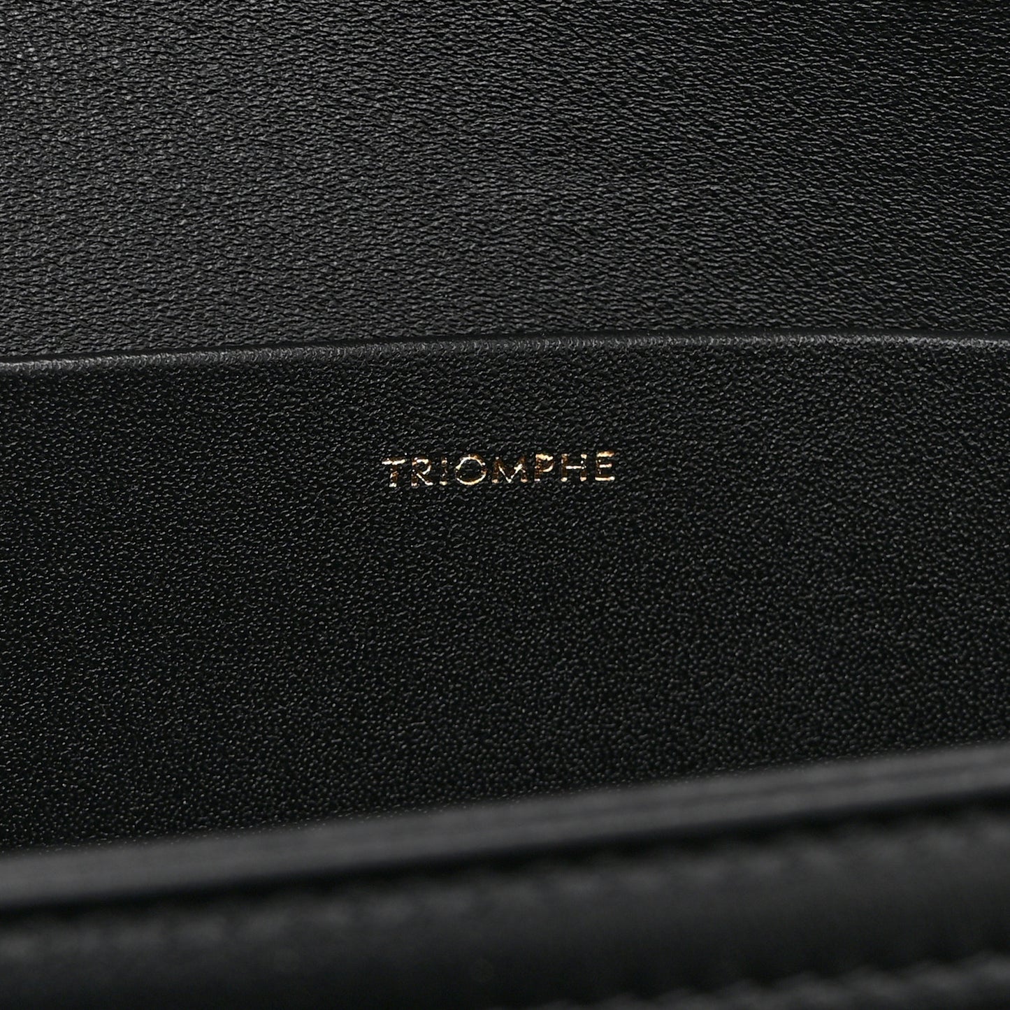 Shiny Calfskin Medium Triomphe Black