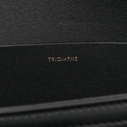 Celine Shiny Calfskin Medium Triomphe Black 7 of 11