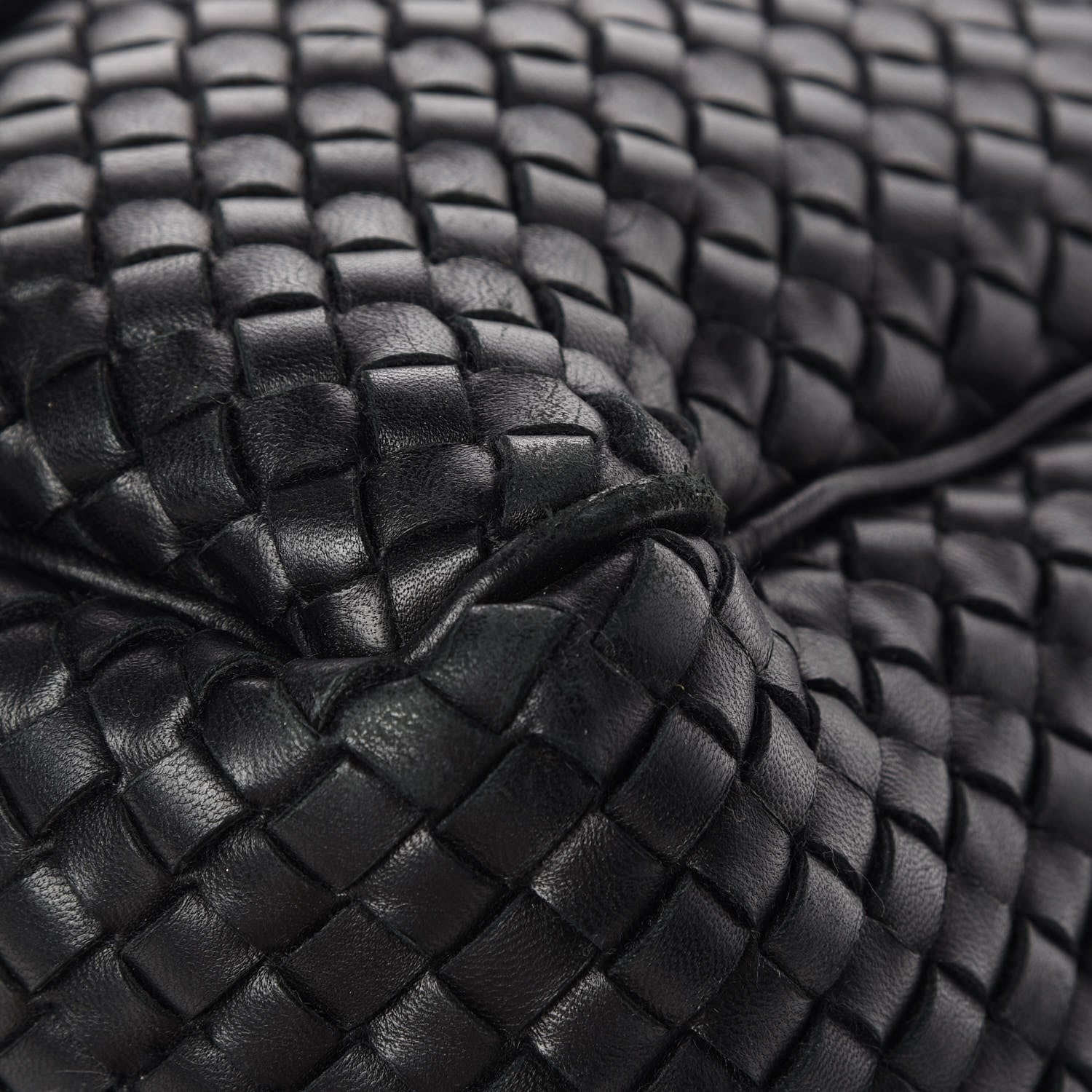 Bottega Veneta Wool Nappa Intrecciato Tote Black 12 of 13