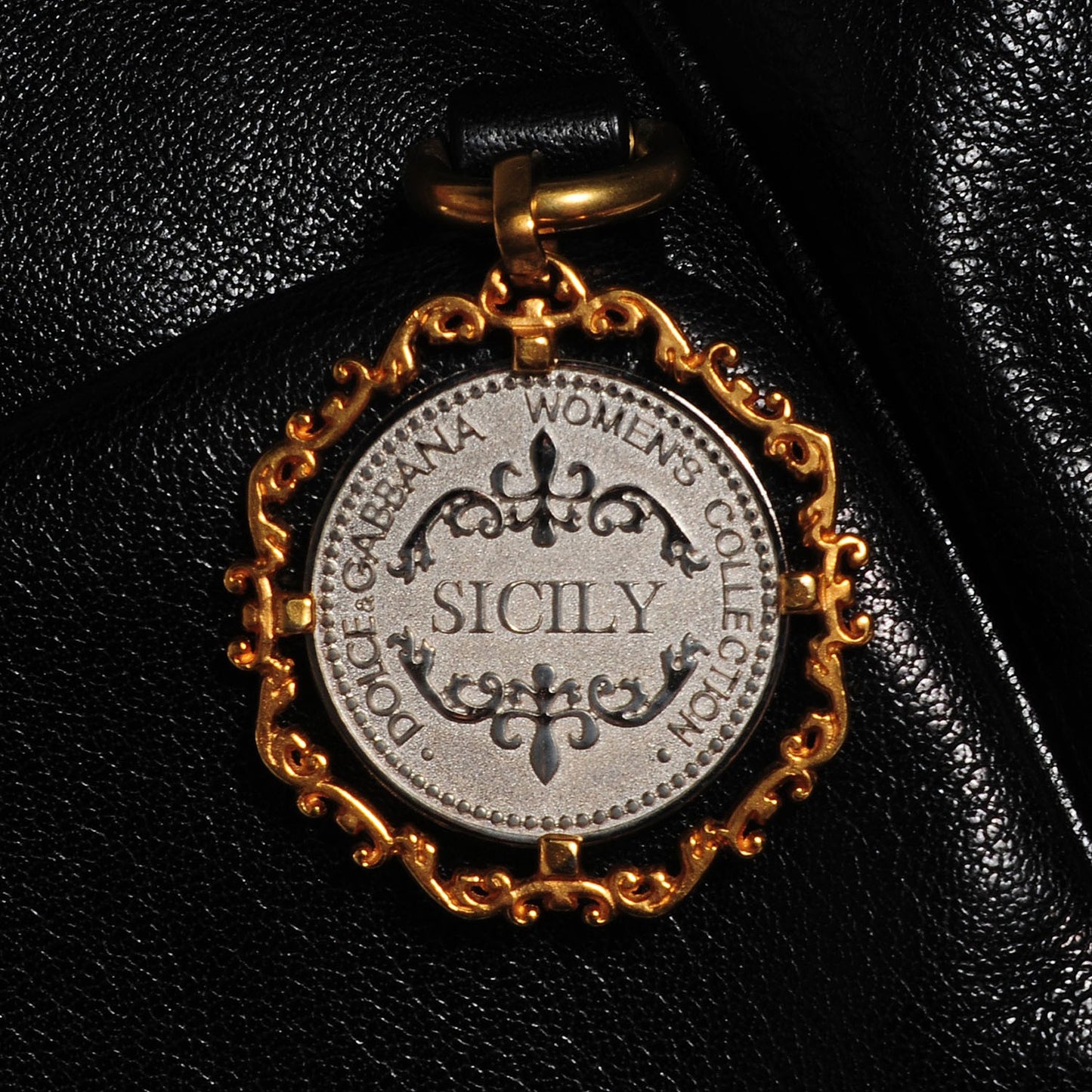 Deerskin Large Miss Sicily Satchel Black