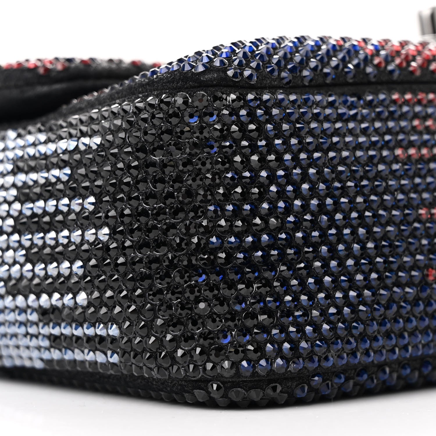 Chanel Suede Calfskin Crystal Mini Single Flap Multicolor 9 of 10