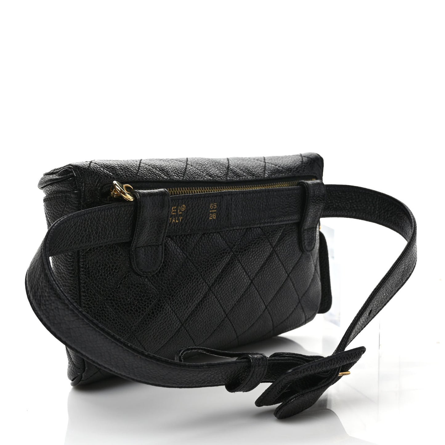 Caviar Quilted Belt Bag 65 26 Black