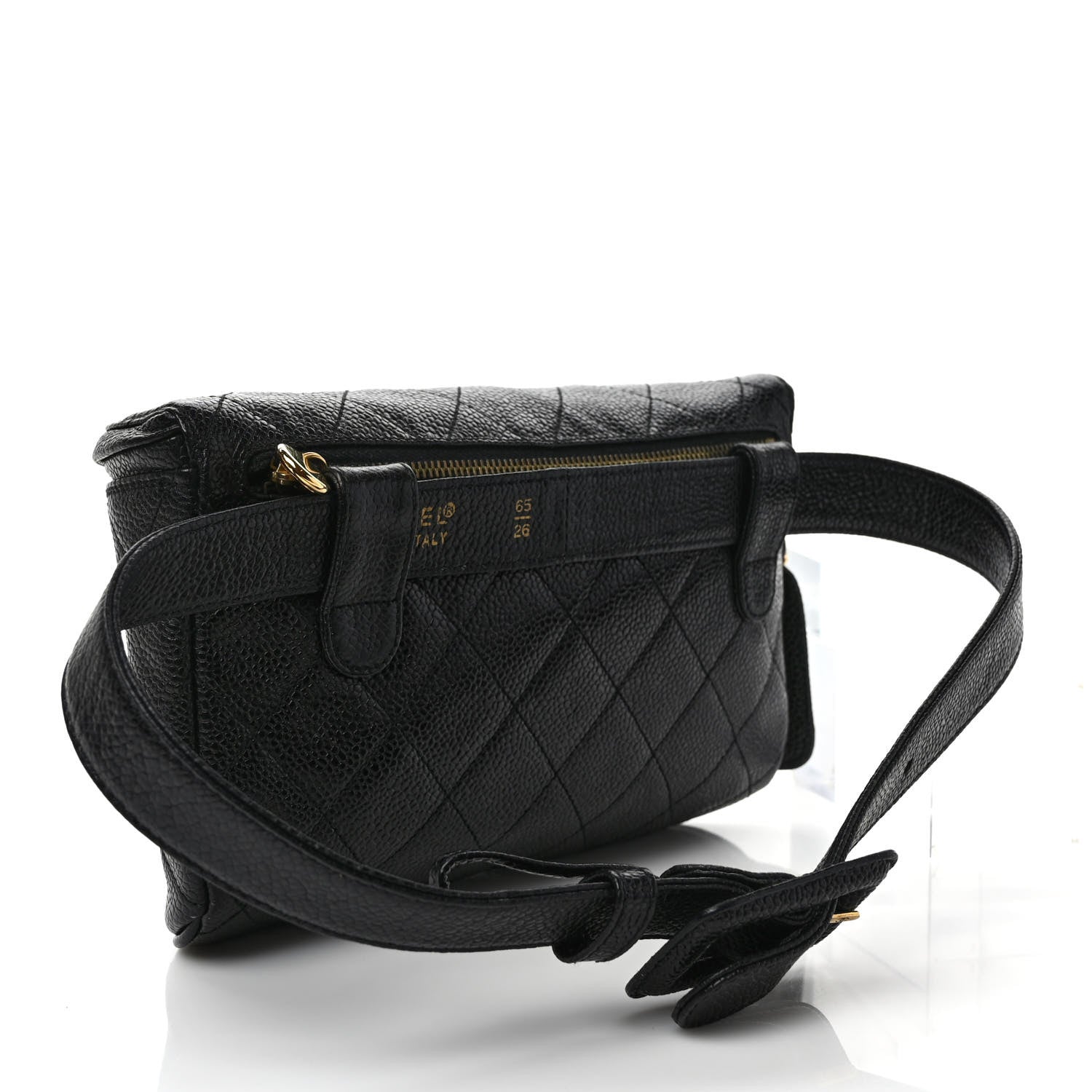 Chanel Caviar Quilted Belt Bag 65 26 Black 3 of 10