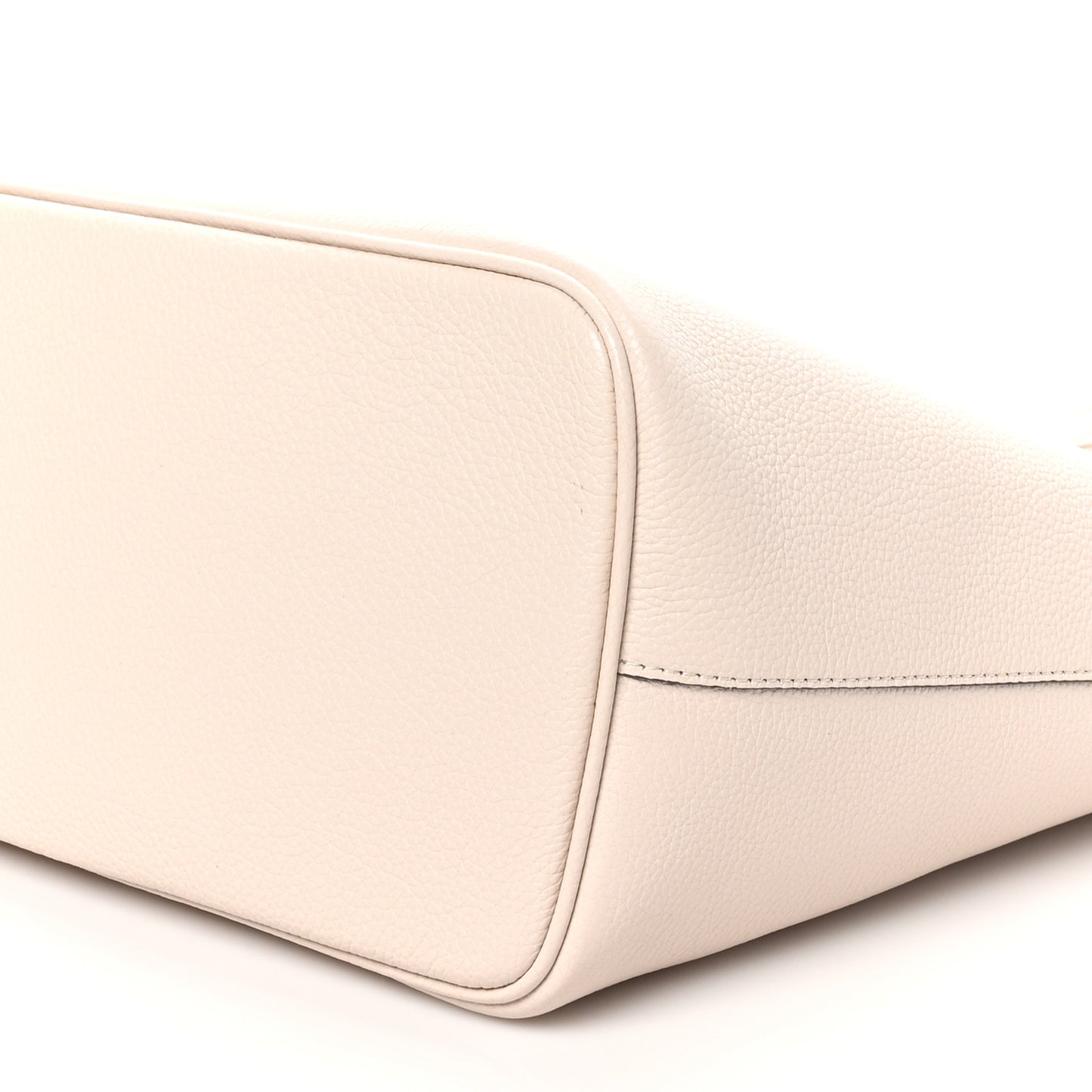 Grainy Calfskin Medium Gancini Tote Bone