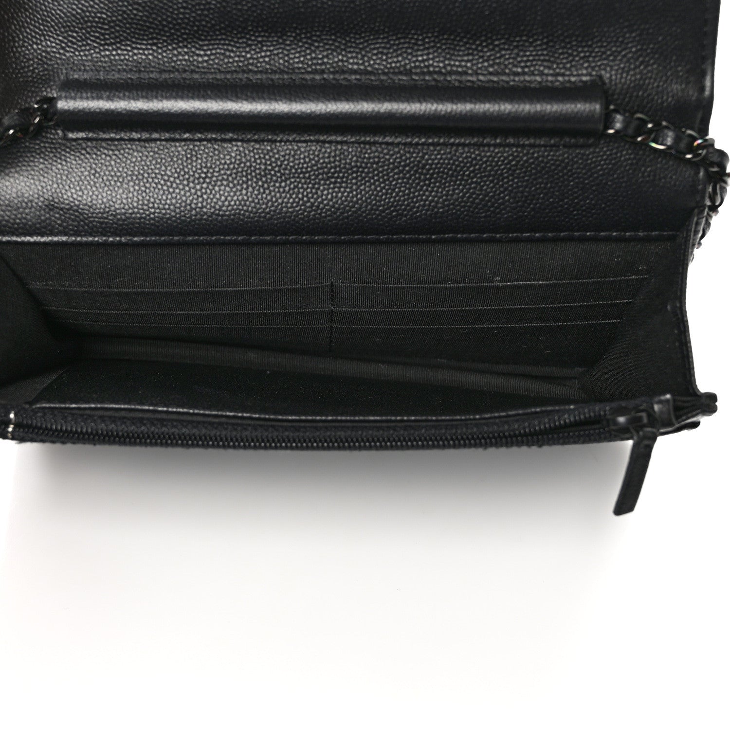 Chanel Caviar Quilted Boy Wallet On Chain WOC So Black 5 of 13