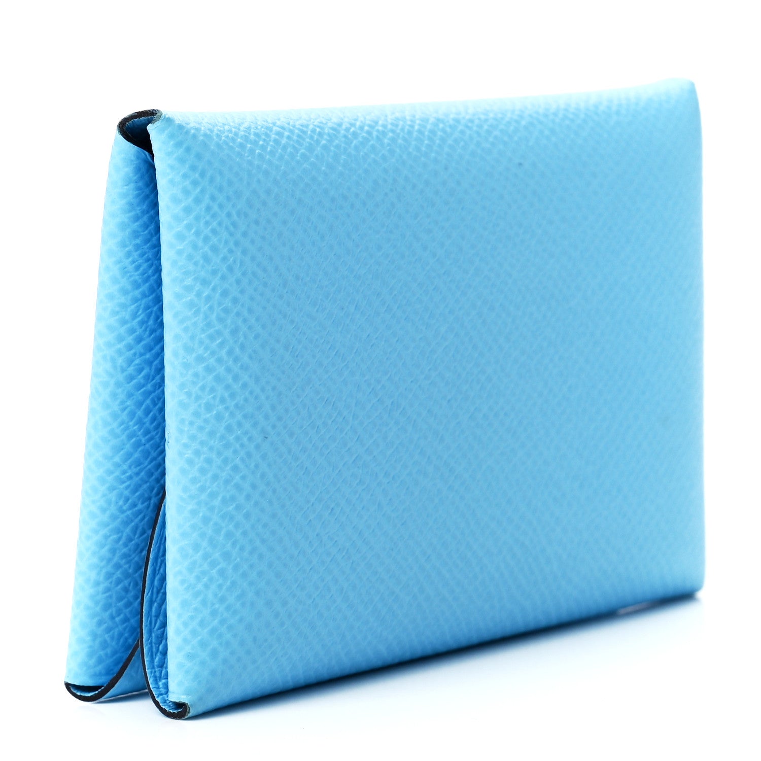Hermes Epsom Calvi Duo Card Case Celeste 3 of 13