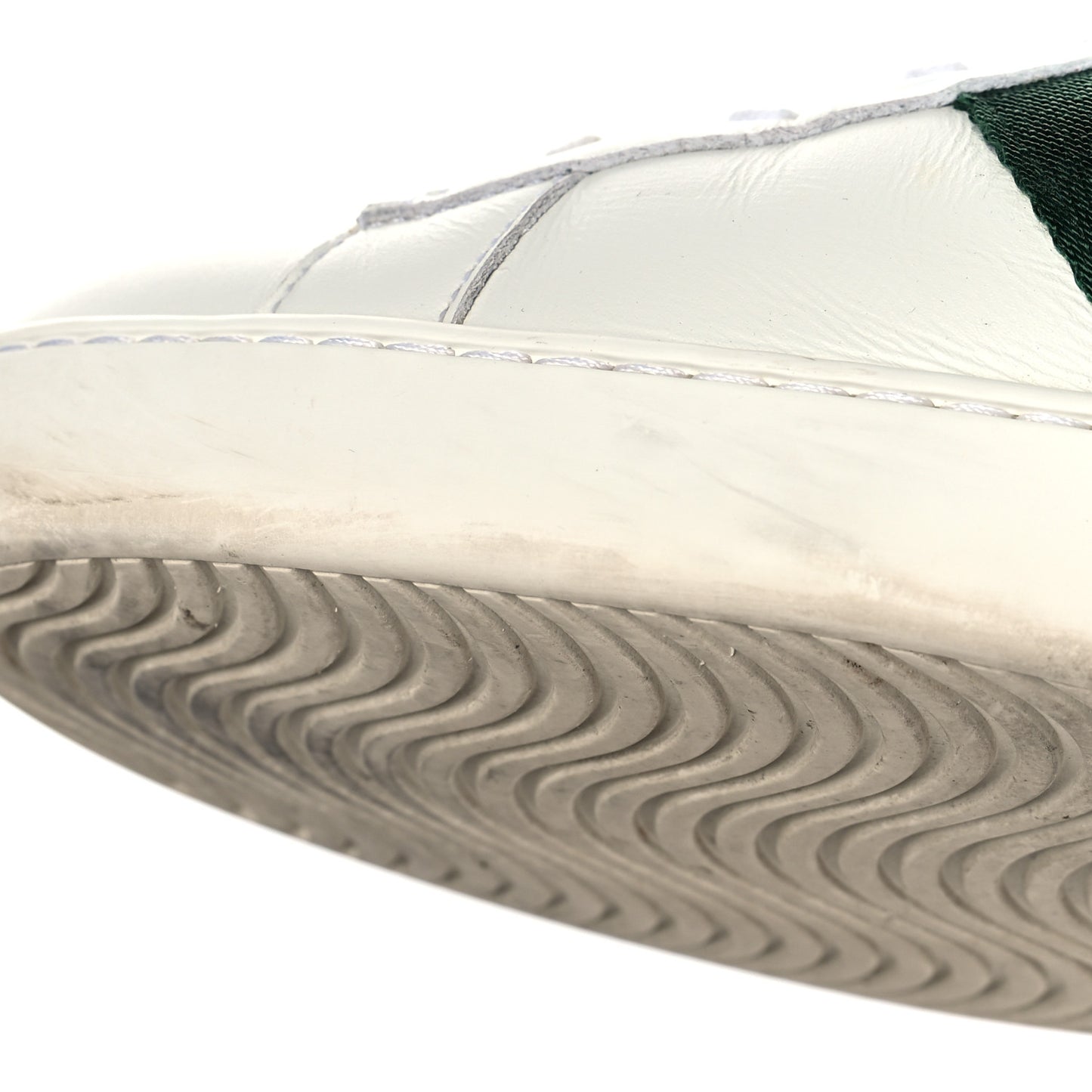Miro Soft Calfskin Laminated Ayers Web Bee Embroidered Mens Ace Sneakers 9 White Red Flame Green