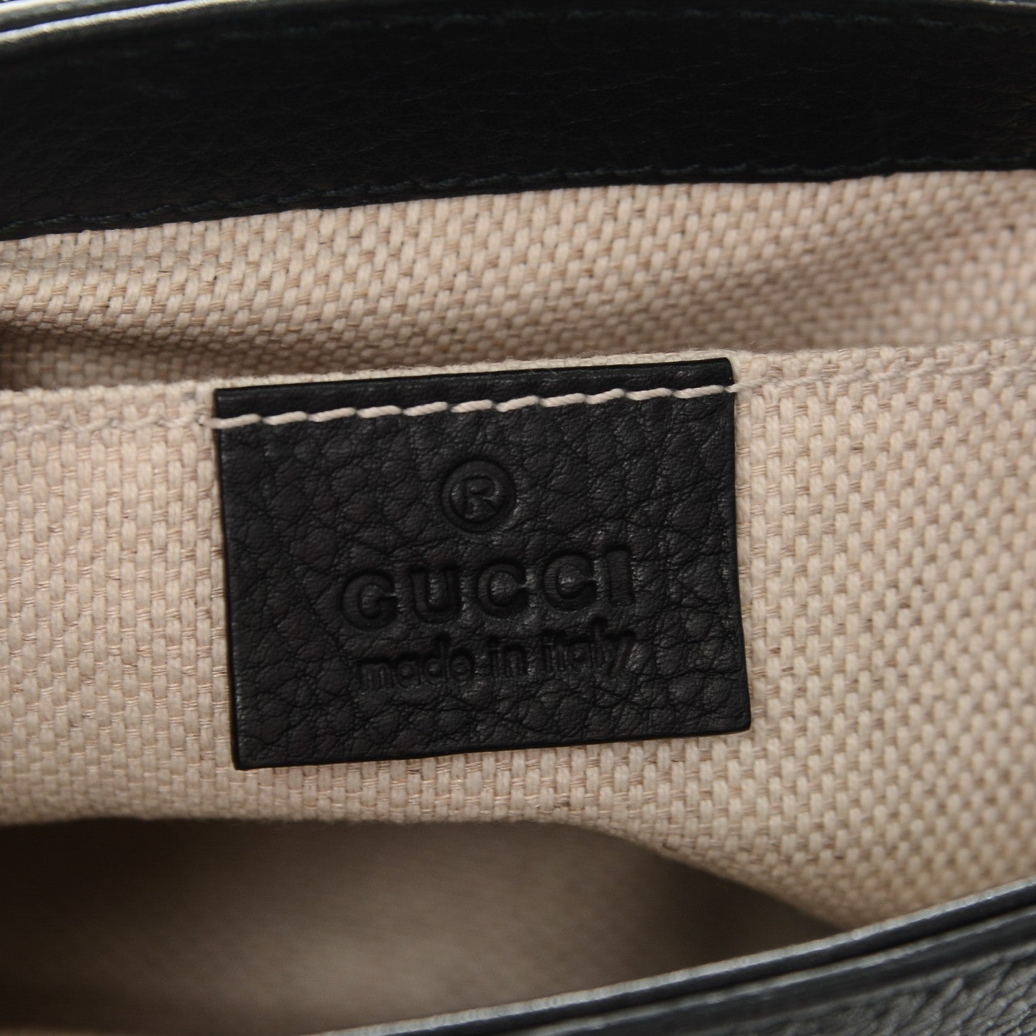 Gucci Pebbled Calfskin Small Soho Flap Crossbody Black 6 of 7