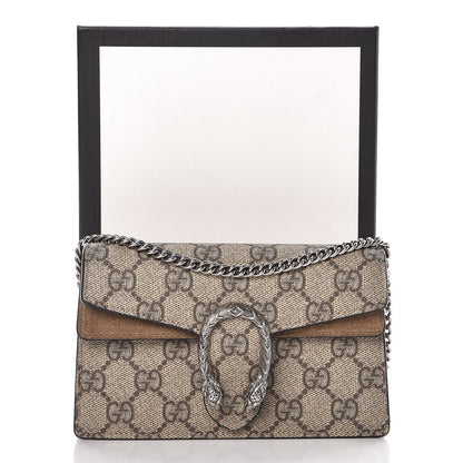 Gucci GG Supreme Monogram Super Mini Dionysus Shoulder Bag Taupe 7 of 7