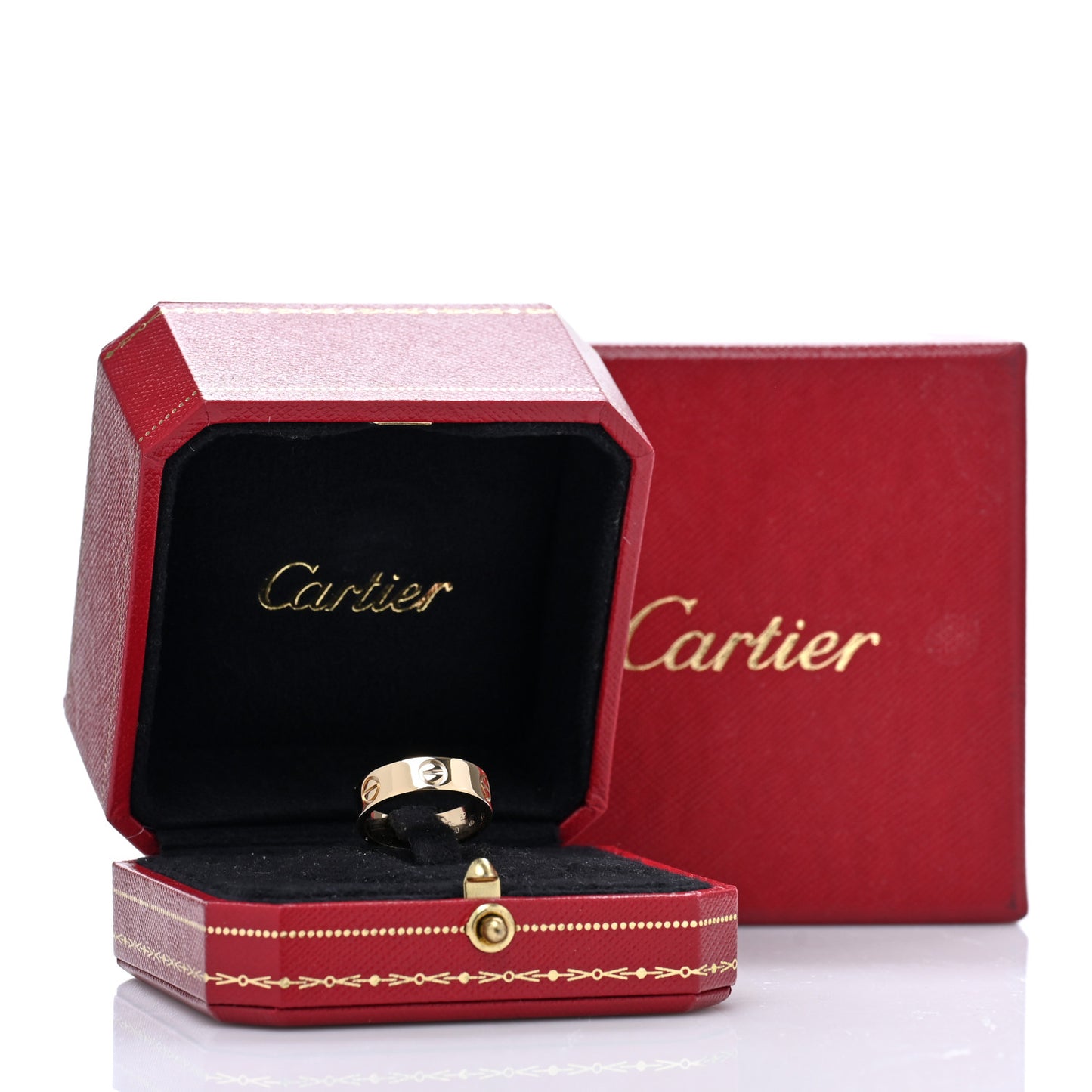 18K Yellow Gold 5.5mm LOVE Ring 52 6