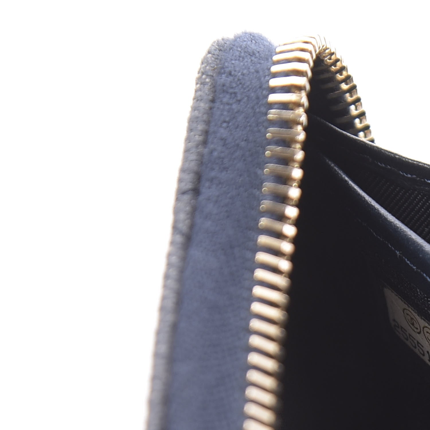 Chanel Denim Quilted Large Gusset Lucky Charms 2.55 Reissue Zip Around Wallet Bleu Fonce 7 of 10