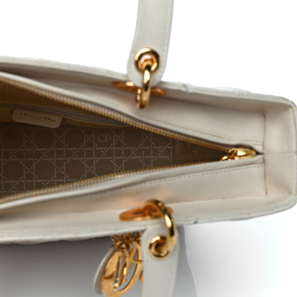Christian Dior Lambskin Cannage Large Lady Dior Light Beige 5 of 35