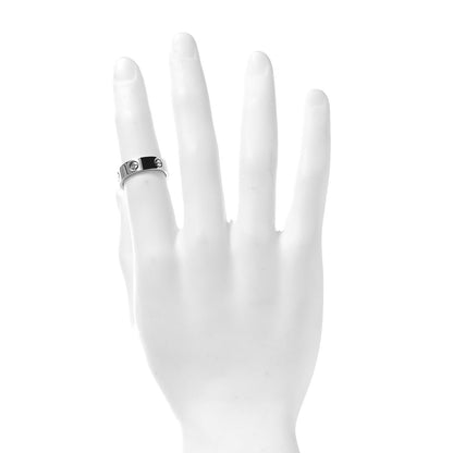 Cartier 18K White Gold 6mm LOVE Ring 58 8.5 2 of 4