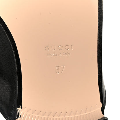 Gucci Malaga Kid Web Womens Princetown Slippers 37 Black 8 of 10