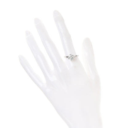 Tiffany Platinum Diamond 1.68ct Solitaire Engagement Ring 54 7 2 of 5