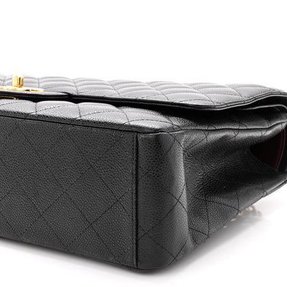 Chanel Caviar Quilted Maxi Double Flap Black 10 of 10