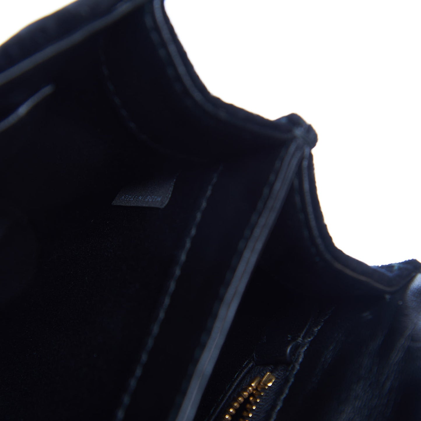 Velluto Matelasse Confidential Chain Shoulder Bag Black