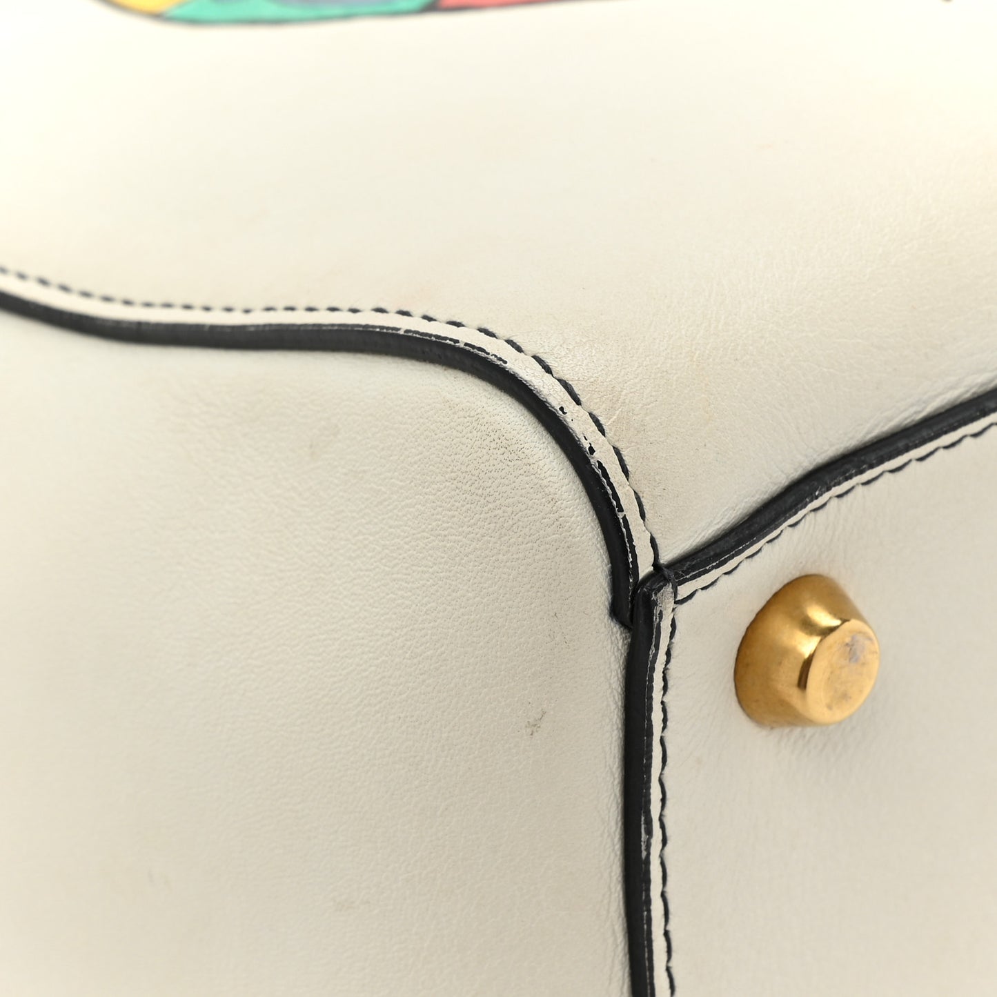Calfskin Wheel of Fortune Medium Lady Dior Off White