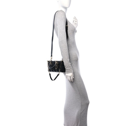 Christian Dior Lambskin Cannage Small Lady D-Joy Black 2 of 10