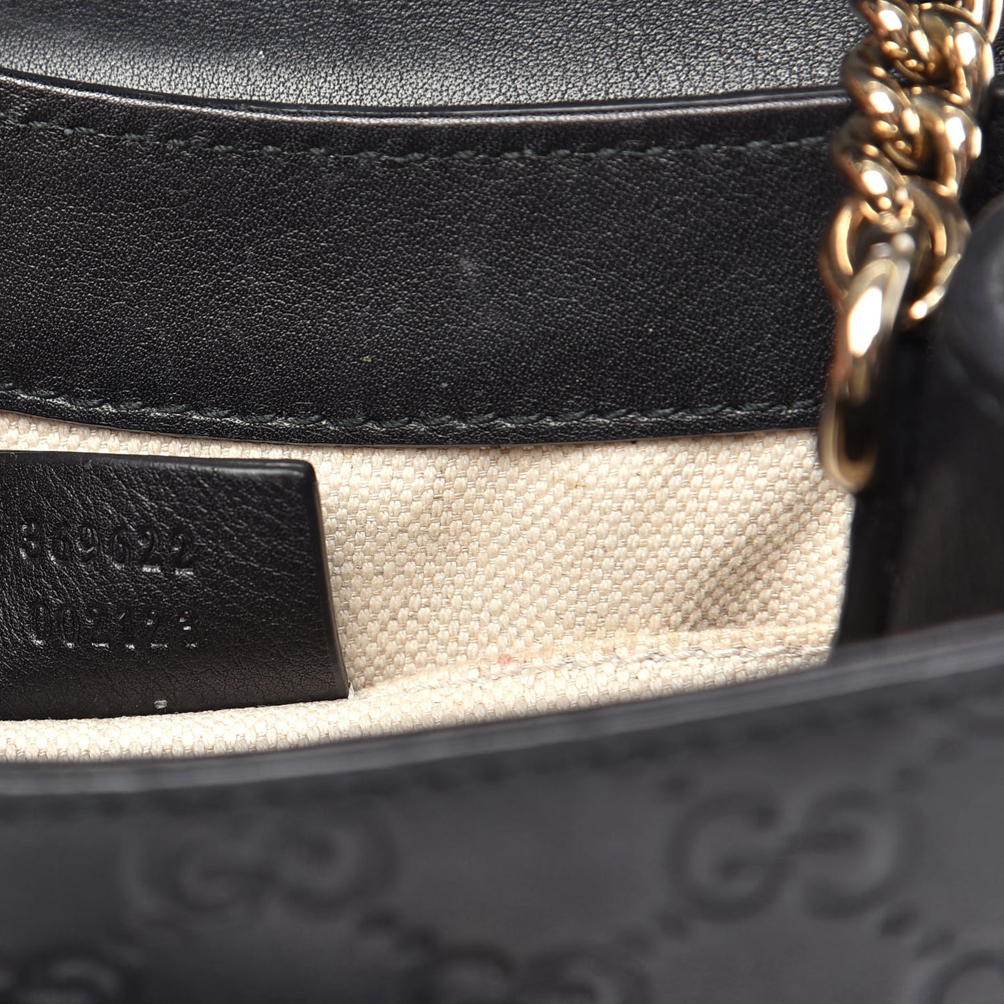 Guccissima Mini Emily Shoulder Bag Black