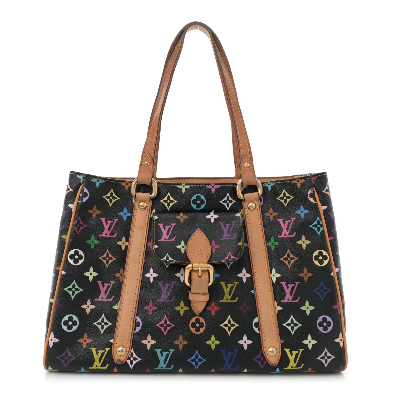 Louis Vuitton Monogram Multicolor Aurelia MM Black 1 of 12