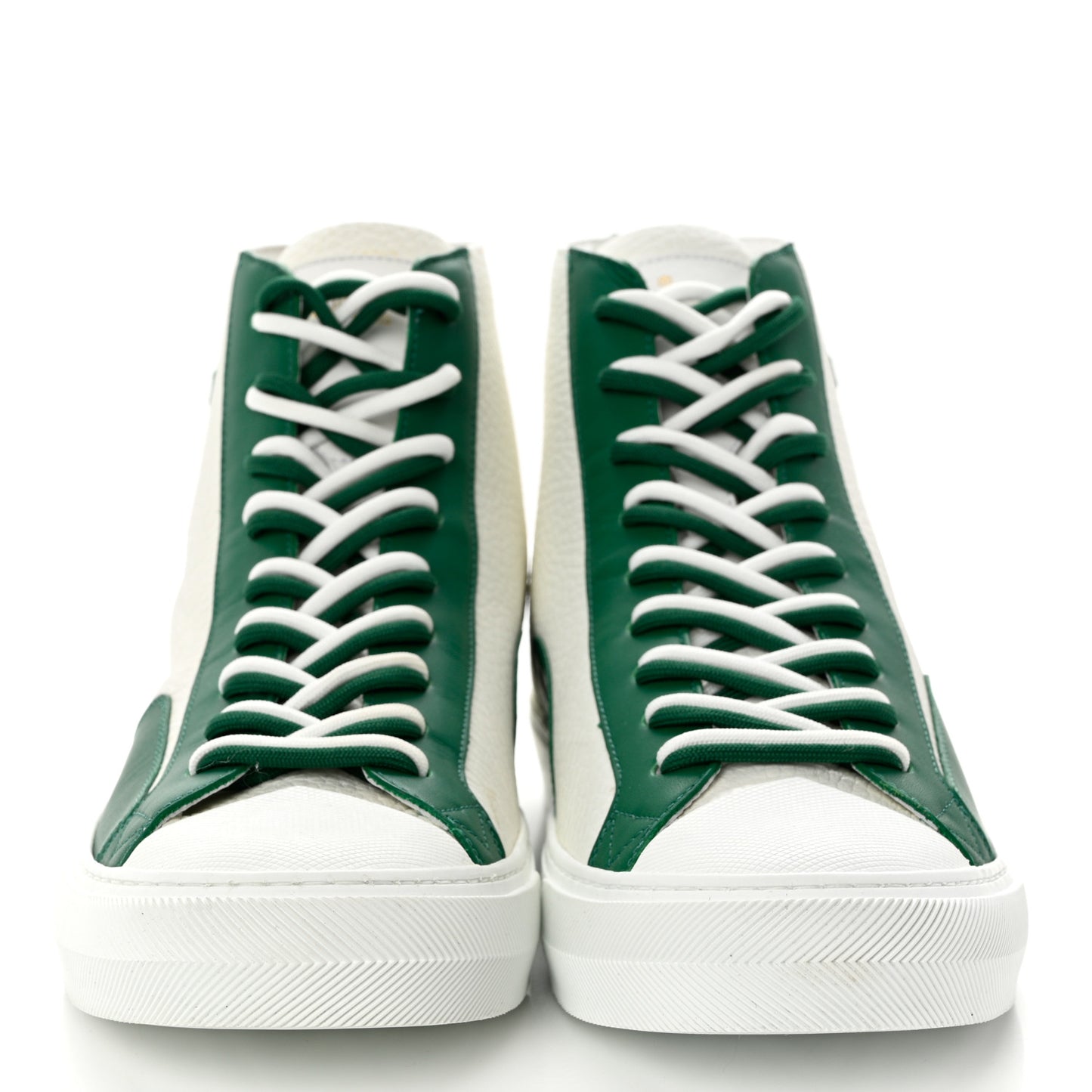 Grained Calfskin Mens Tattoo Sneaker Boots 8 White Green