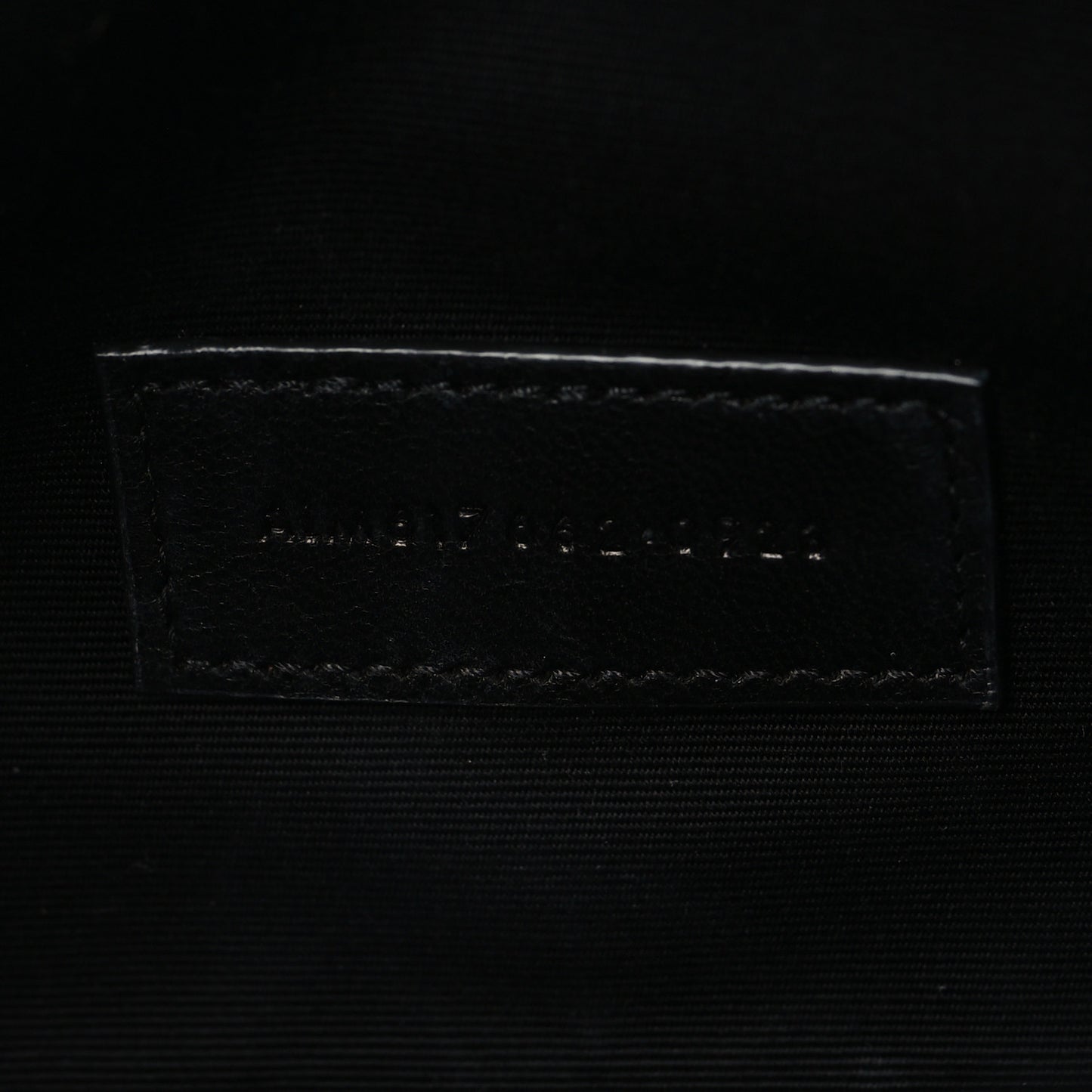 Grain De Poudre Matelasse Chevron Monogram Envelope Clutch Black