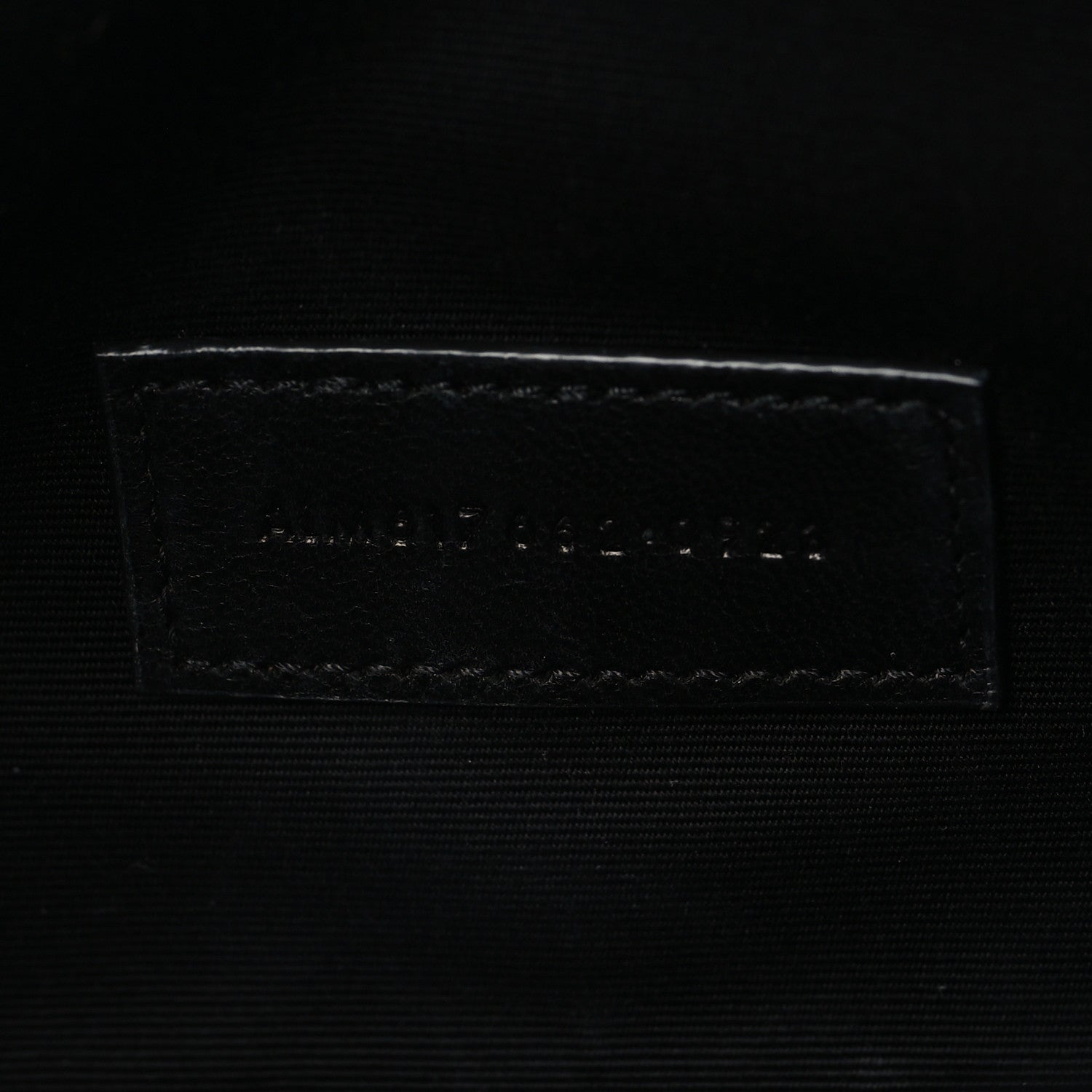 Saint Laurent Grain De Poudre Matelasse Chevron Monogram Envelope Clutch Black 7 of 7
