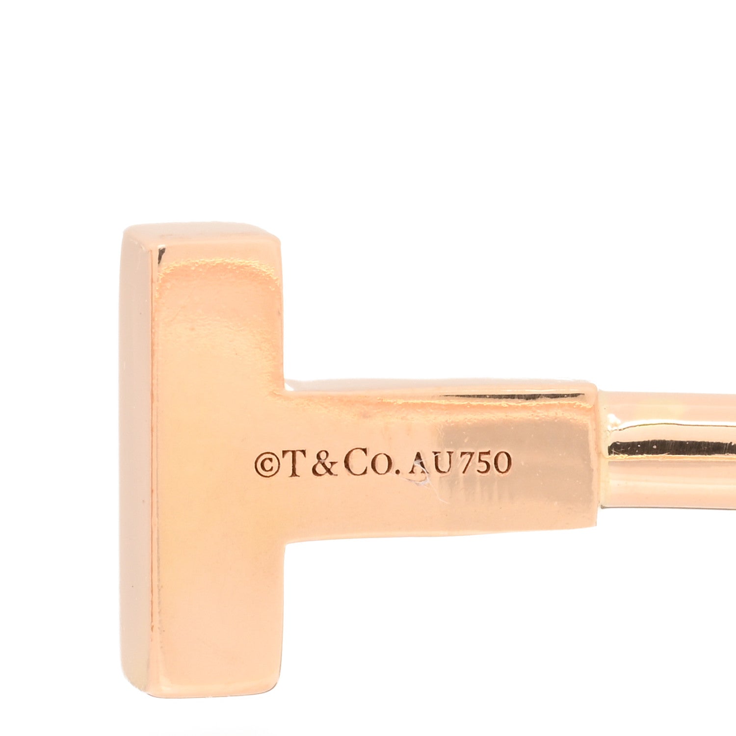 Tiffany 18K Rose Gold T Wire Bracelet 3 of 3
