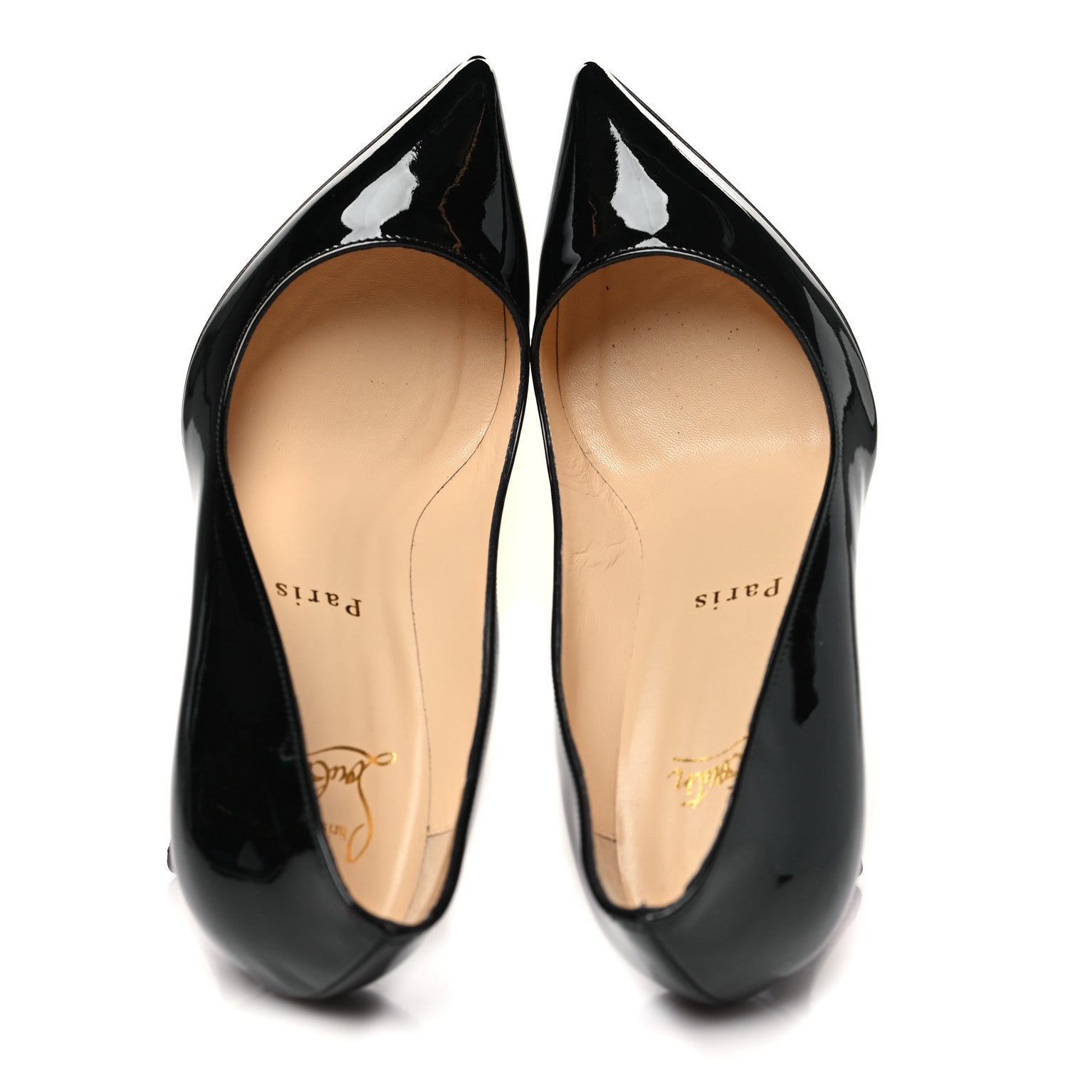 Christian Louboutin Patent Pigalle 85 Pumps 35 Black 1683759