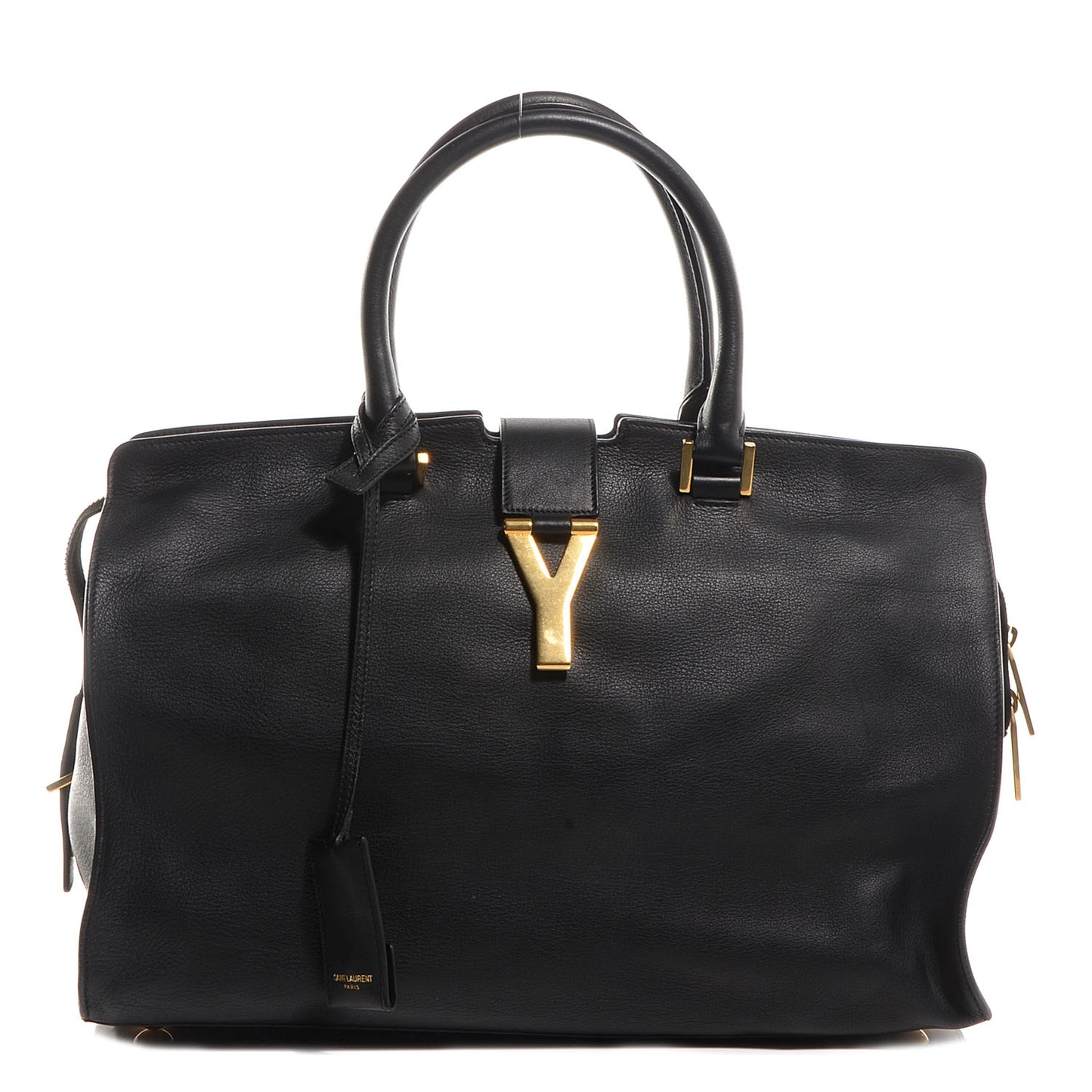 Leather Medium Classic Y Cabas Black