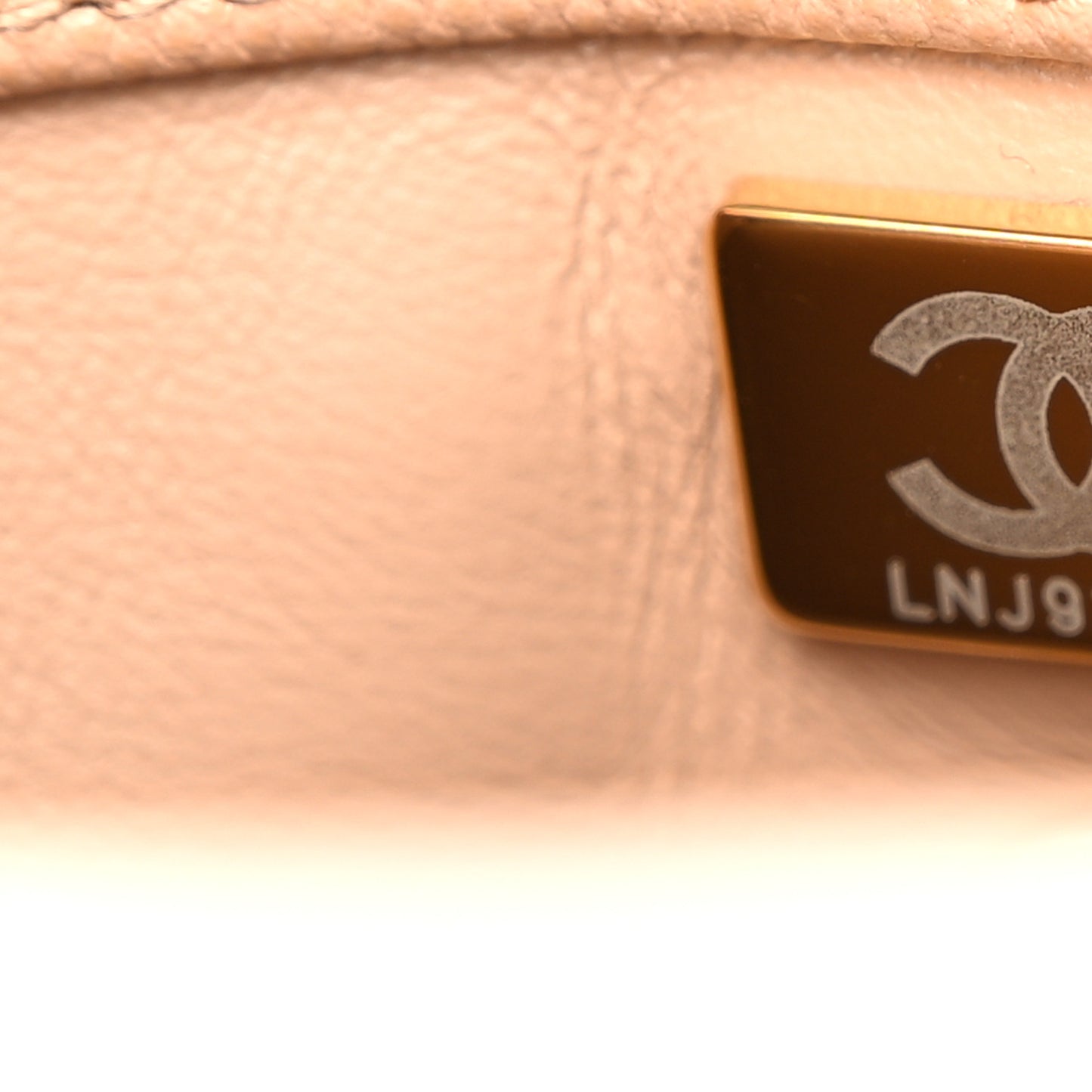 Caviar Quilted Mini Coco Handle Flap Beige