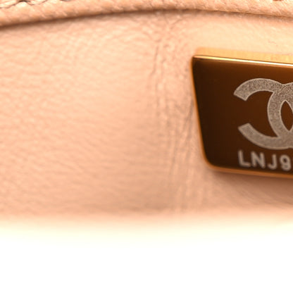 Chanel Caviar Quilted Mini Coco Handle Flap Beige 7 of 10