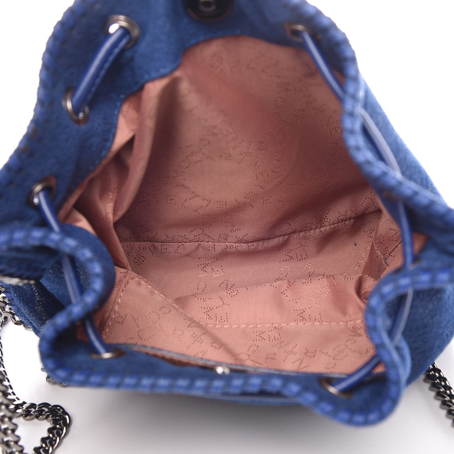 Shaggy Deer Small Falabella Bucket Bag Cornflower