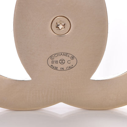 Chanel CC Turnlock Brooch Gold 4 of 5