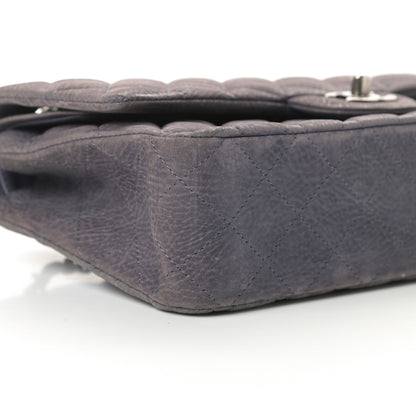 Chanel Nubuck Quilted Medium Double Flap Grey 9 of 12