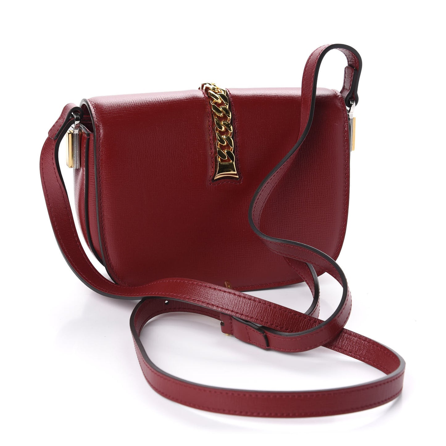 Azalea Calfskin Mini Sylvie 1969 Flap Messenger Bag New Cherry Red