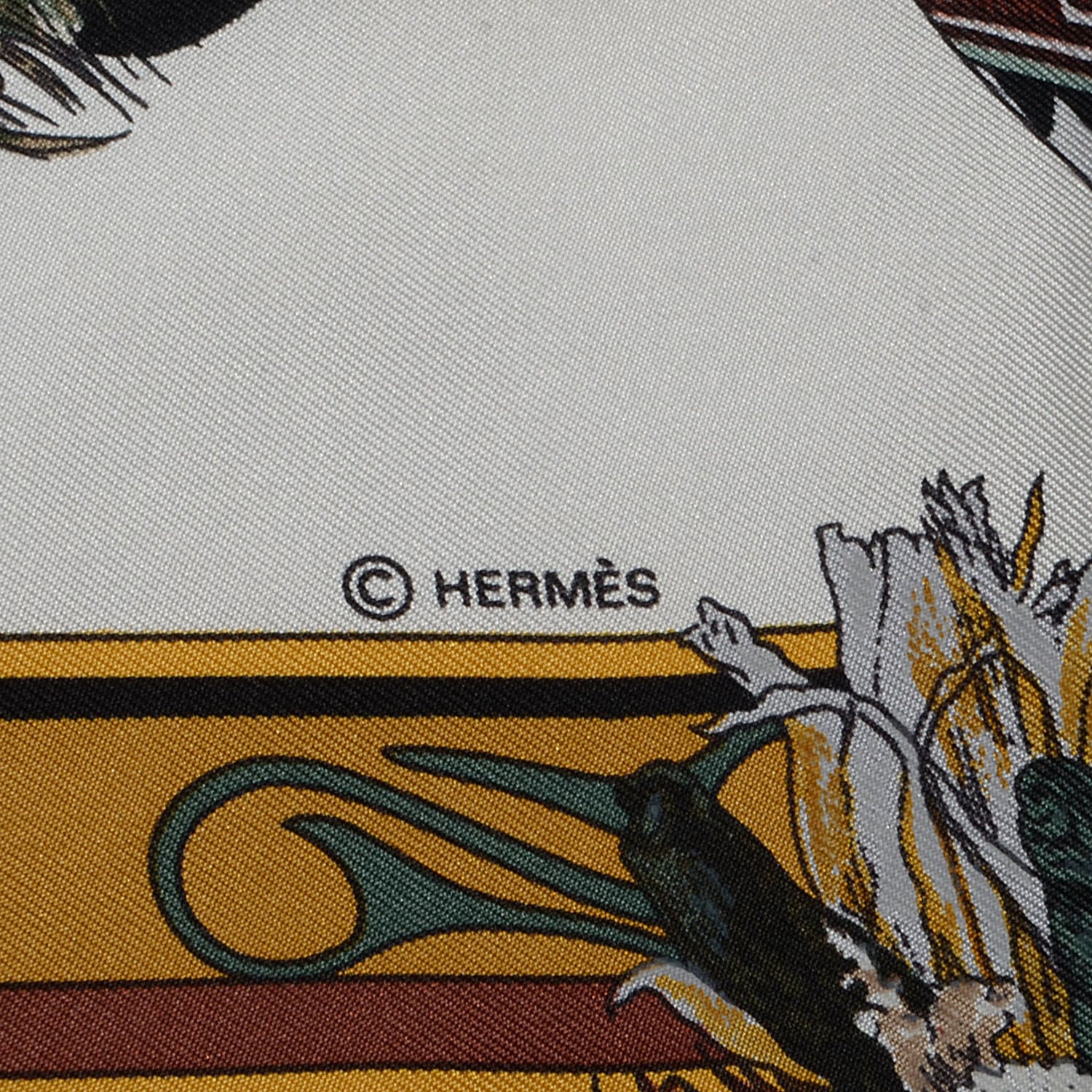 Hermes Silk Kachinas Scarf 90 4 of 5
