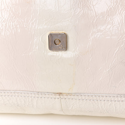 Fendi Vitello Naplak Large Convertible Baguette White 9 of 16