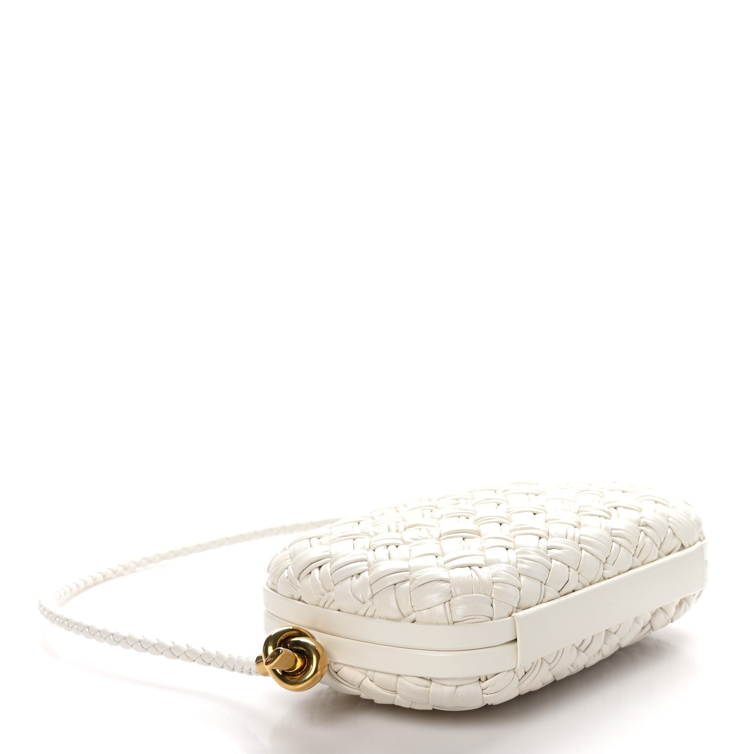 Bottega Veneta Calfskin Intrecciato Knot On Strap Bone 4 of 9