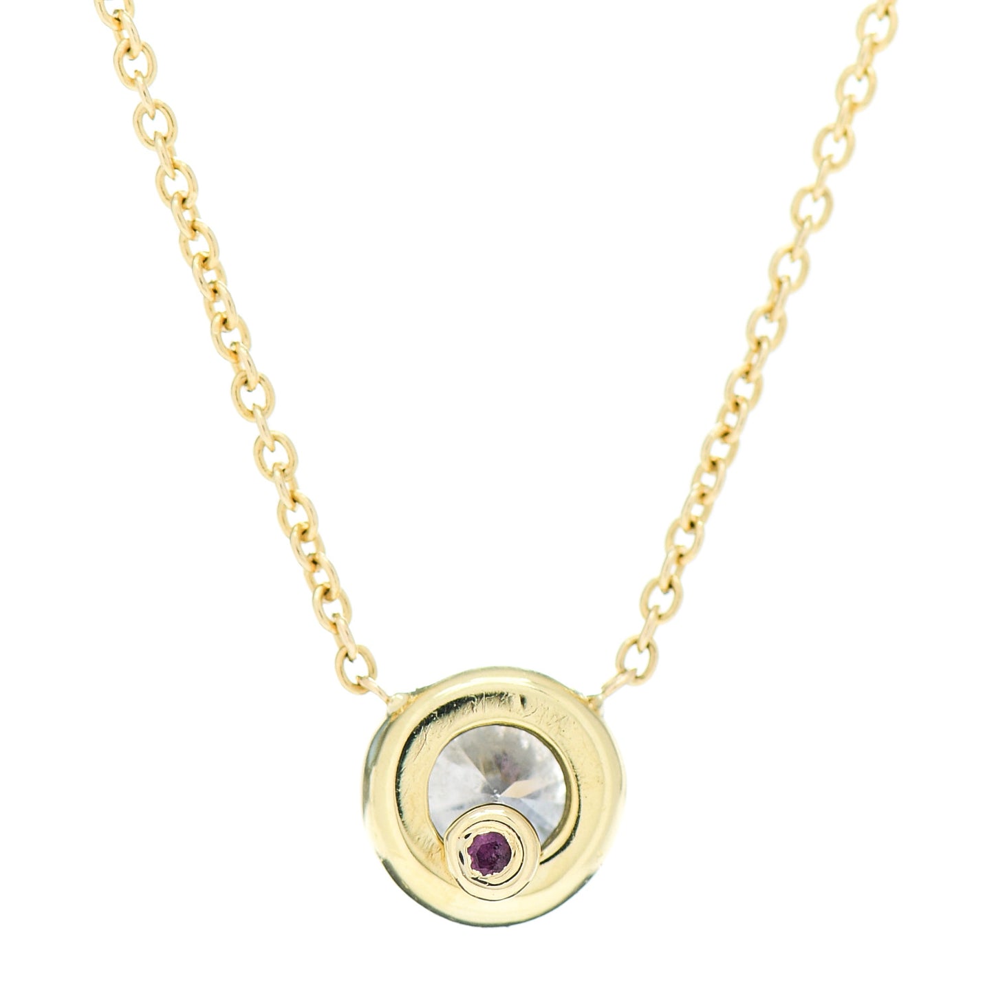 18K Yellow Gold Diamond .25ct Diamonds By The Inch Necklace