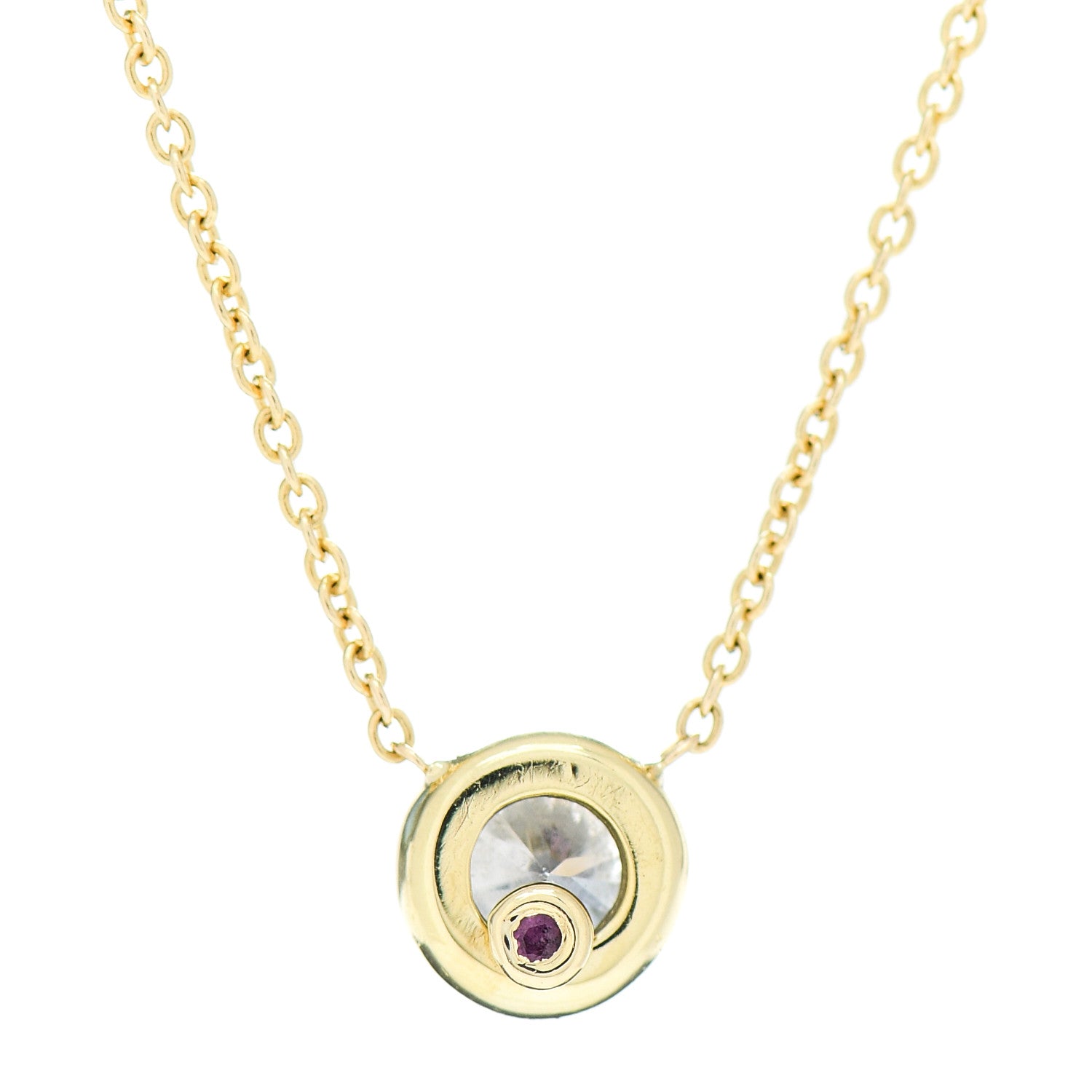 Roberto Coin 18K Yellow Gold Diamond .25ct Diamonds By The Inch Necklace 4 of 5