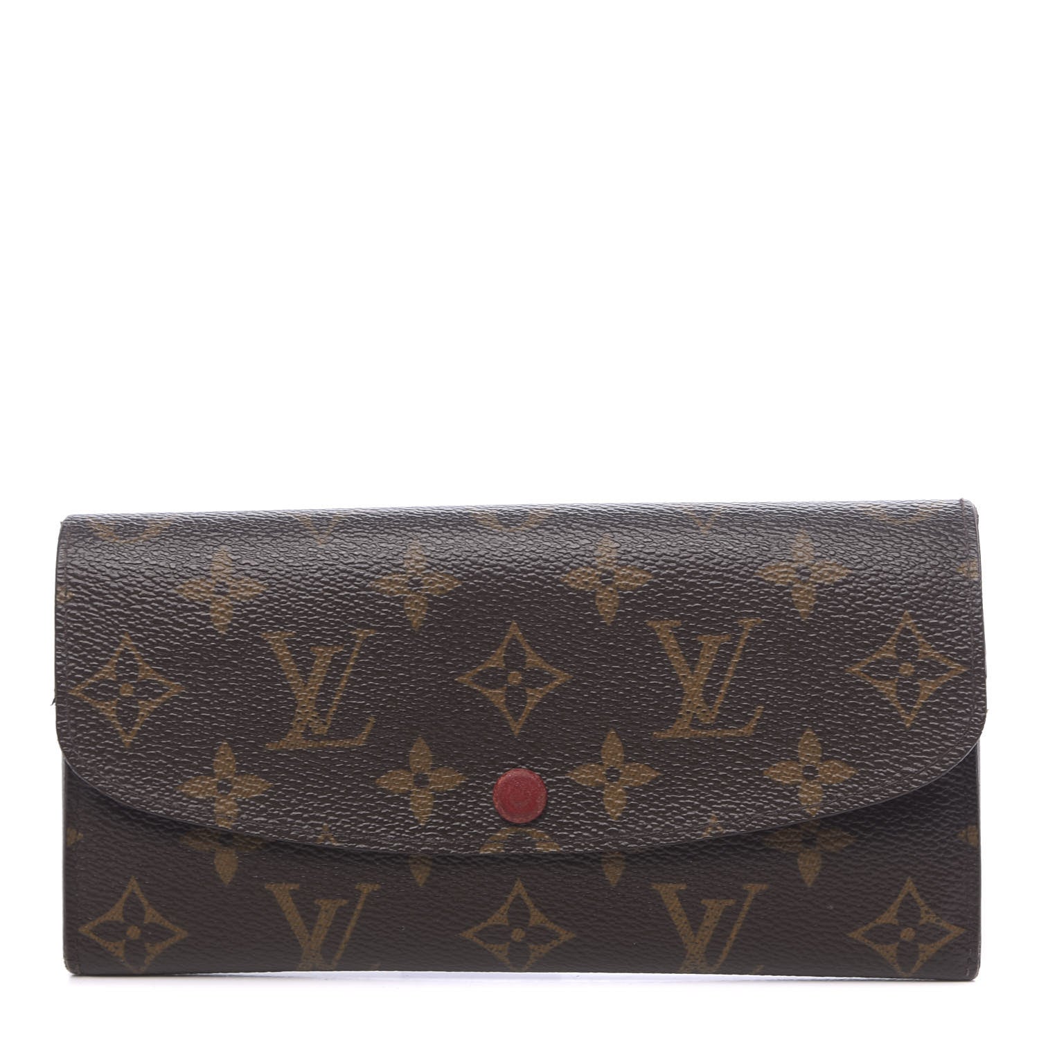 Louis Vuitton Monogram Emilie Wallet Red 1 of 12