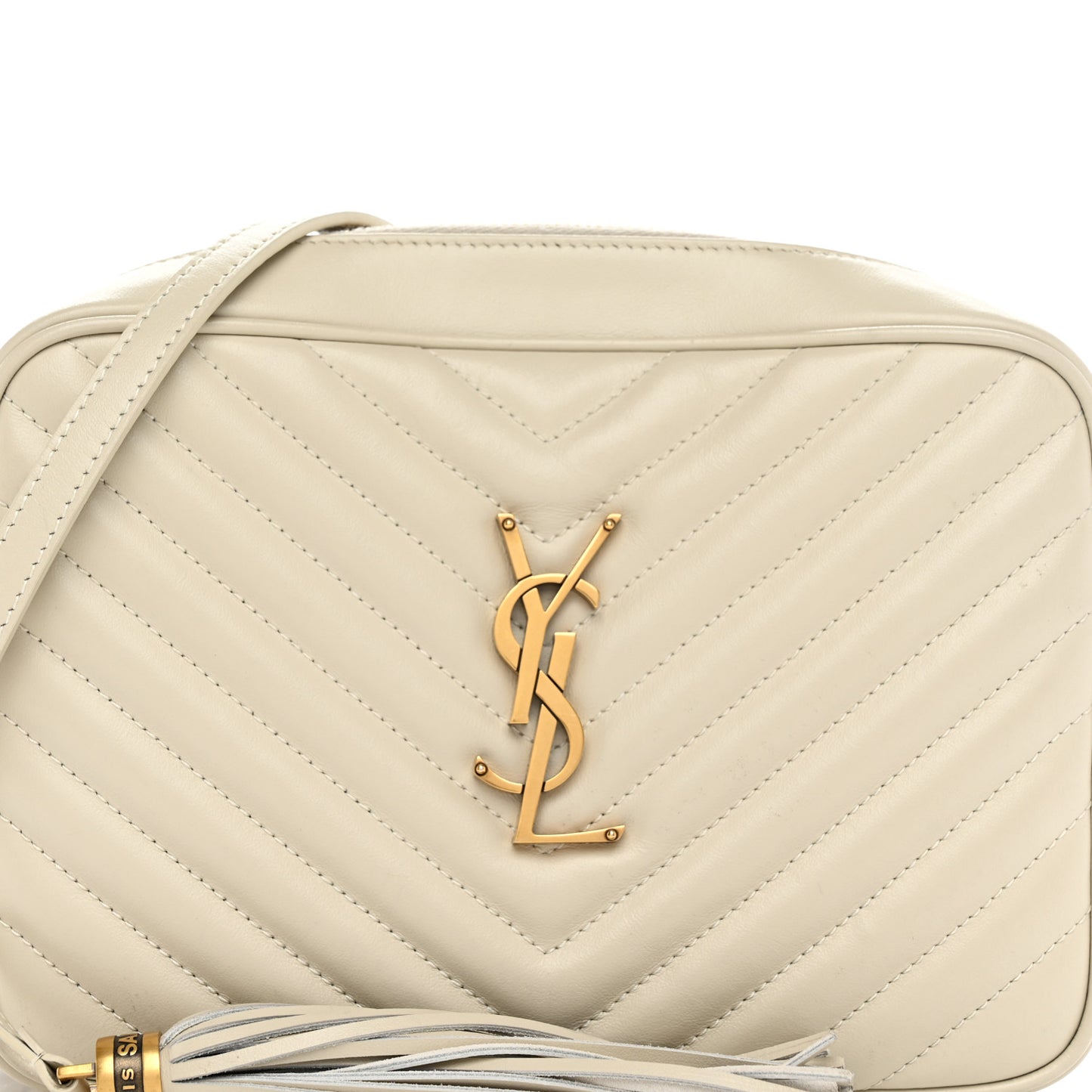 Calfskin Matelasse Monogram Lou Camera Bag Crema Soft