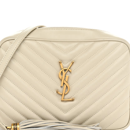 Saint Laurent Calfskin Matelasse Monogram Lou Camera Bag Crema Soft 6 of 10