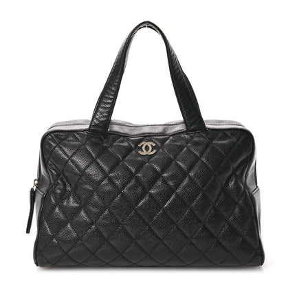 Chanel Caviar Quilted Bowler Black 1 of 11